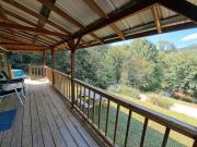 Covered Bridge Hideaway, swimming hole hot tub