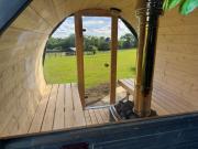 Luxury Spa Cabin with Outdoor Bath, Sauna & Fireplace