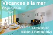 Agréable appartement à 200m de la Plage