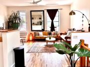 private spacious apartment with 2 bedrooms 2 bathroomss and a deck