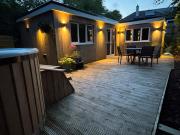 Cornish wooden cabin & wood fired hot tub Cornish wooden cabin & wood fired hot tub