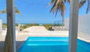 Beachfront house with pool