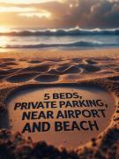 Home with parking near the Airport and beach