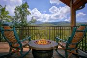 Incredible Views Hot Tub Fire table on Deck