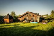 Finnish-Inspired Log Cabin Near Beach