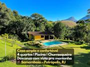 Linda Casa 4qts Piscina Churrasqueira Petrópolis - Venha para a Festa do colono Alemão Bauernfest 2025