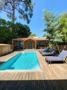 Résidence 03280-lacanau - Proche du lac magnifique cottage avec piscine privée pour 7 personnes MAE-0491