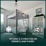 Le 82 - Studio pour 4 à 3 minutes de Disneyland Paris