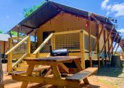 Safari Tent Glamping Escapes on San Marcos River, Texas