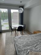 A new appartment, four beds, free parking, pets are welcome