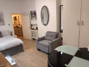 Modern spacious studio with a courtyard located in central London