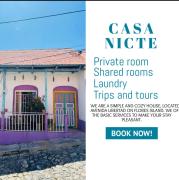 Private rooms at Casa Nicte, Flores Island