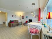 Haus Metropol App 145 direkt am Strand 2 mit Balkon Cityblick