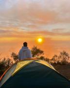 Camping di gunung batur, dan sarapan
