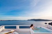 Luxury Santorini Villa Pure Bliss Villa Outdoor Plunge Pool Calderaview