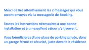 Le Clos des Baleines 1er étage avec 1 place de parking privée dans un garage