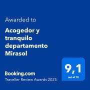 Acogedor y tranquilo departamento Mirasol