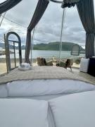 Glass domes at Arctic Ocean Lodge