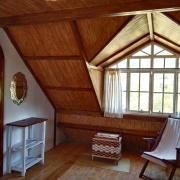 Habitación doble con baño y vista a la montaña