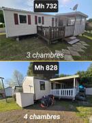 Bungalows soit en 3 ou 4ch - jusquà 18 voyageurs - mh732 3ch ou mh828 4ch Biscarrosse Lake-proche océan