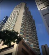 Flat Estancofor Santos na Quadra da Praia com Vista do Mar