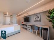 Conforto em studio com mar à vista na Armação