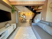 Cobertura com AC e Churrasqueira a 700m da Praia