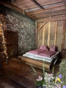 Heubett in Bauernscheune - Schlafen im Bergheu