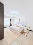 newly furnished three bedroom apartment with swimming pool fully equipped gym children playground ample parking space and unbeatable scenic city views