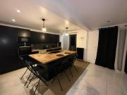 Large F3, beach, city center