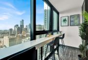 Prime CBD Location - Modern Melbourne Apartment with Enclosed Balcony Free Tram Access