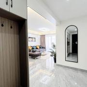 lovely fully furnished three bedroom apartment with swimming pool well equipped gym ample parking space children playing ground and amazing scenic views