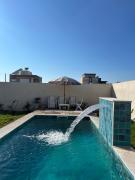 Villa with pool near the beach-Kerkouen