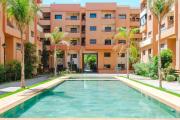 1BR Appart 2 min de M Avenue , Pool , Balcony & Parking & 24h j7 security