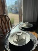 Suíte com Ventilador e cozinha