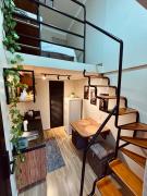 LOFT MINI-CASA, colchões com massagem, mobiliado e aconchegante