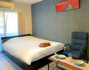 Walk to JR Shinjuku - Grand Écru II 403 - Balcony & Kitchen