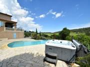Villa with heated pool, jacuzzi, sports field and stunning views