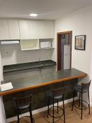 Flat perto da praia com piscina na cobertura