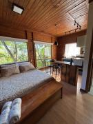 Chalé Ecos do Jucu sauna-ofurô-piscina aquecida-wifi