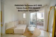 Superbe Studio TERRASSE-PARKING proche CROISETTE A0B200