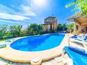 Stone villa in Búger with private pool