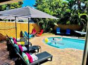 Heated Pool Retreat 5 Min to Beach!