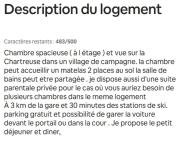 chambre vue Chartreuse