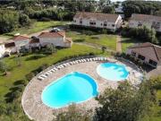 Corsica sea mountain and pool