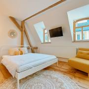 Gemütliches Studio im Zentrum von Hof mit Designer-Wanne & 24h-Check-in