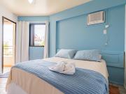 C121 Lindo apartamento de dois quartos pé na areia com vista ao mar