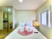 Studio com piscina e fácil acesso à praia 350 m