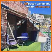 Terrace Rooftop Luggage Storage Spacious Two Rooms Beam Projector 4 Beds Jeonpo Seomyeon Busan Station