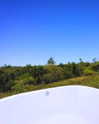 Cabana com Banheira ao Ar Livre e Céu Estrelado